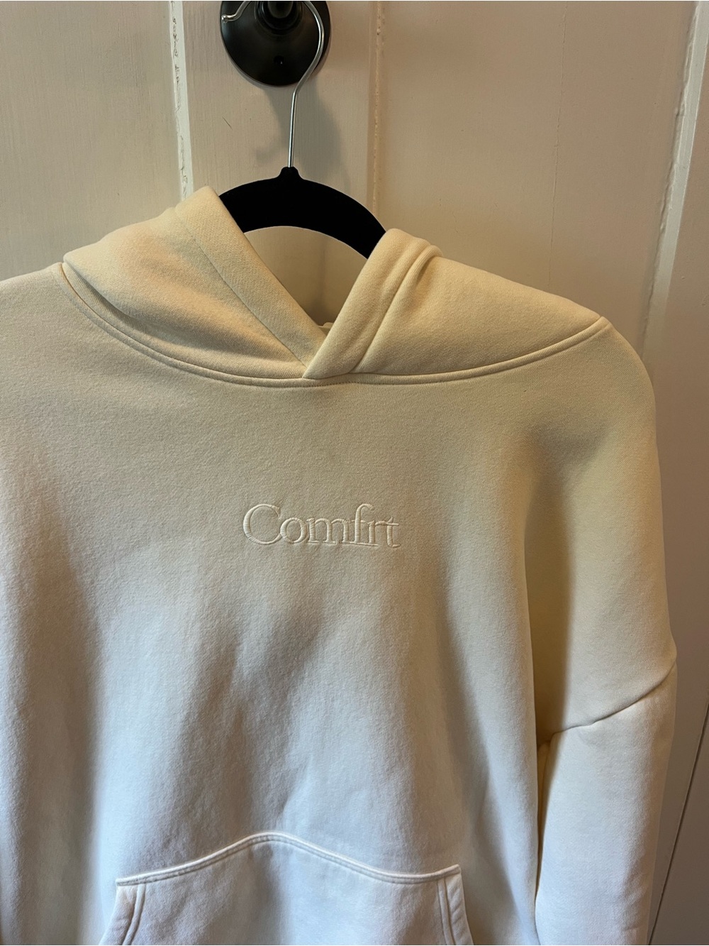 Comfrt Signature Hoodie Oversized Sweatshirt Yellow Size Large - Picture 4 of 10